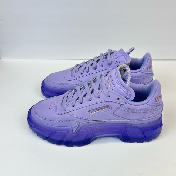 Reebok X Cardi B Club C - Purple GX7632 Womens Sneakers Size 7 - Picture 2 of 10